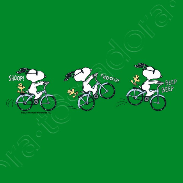 Snoopy Woodstock Biking