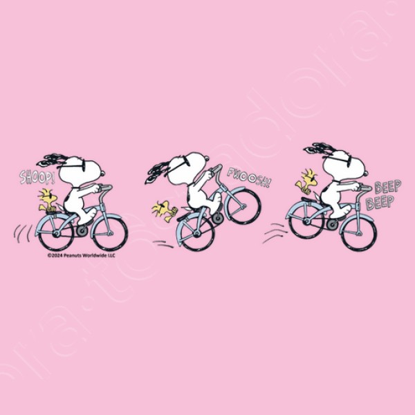 Snoopy Woodstock Biking