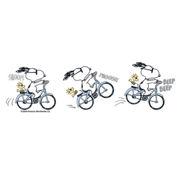 Snoopy Woodstock Biking