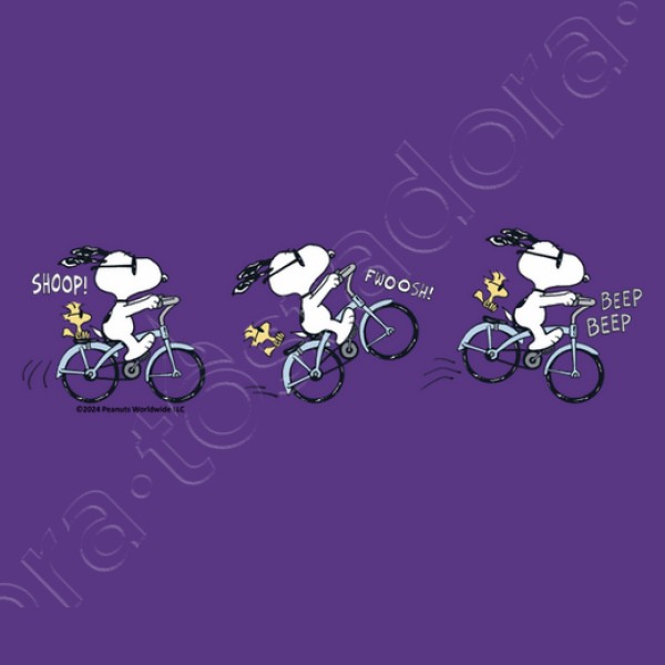 Snoopy Woodstock Biking