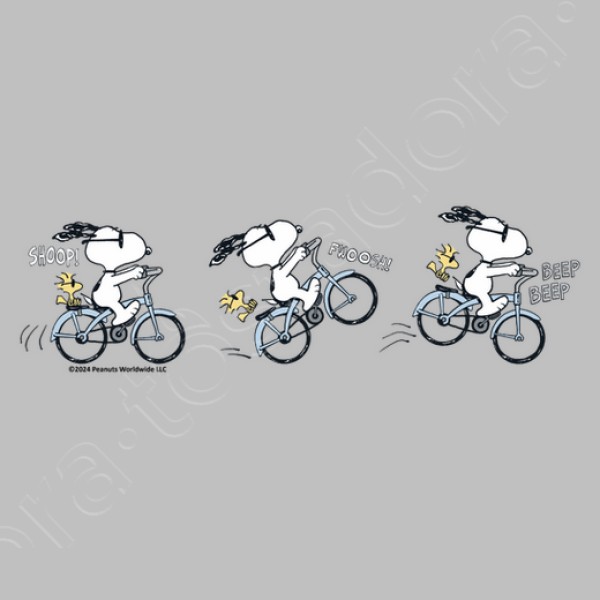 Snoopy Woodstock Biking