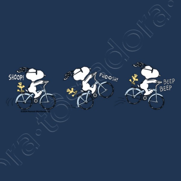 Snoopy Woodstock Biking
