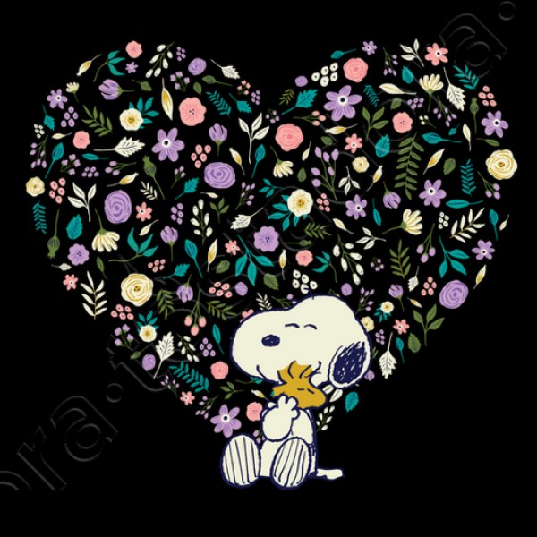 Snoopy Woodstock hearts
