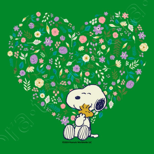 Snoopy Woodstock hearts