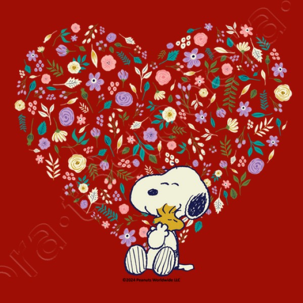 Snoopy Woodstock hearts