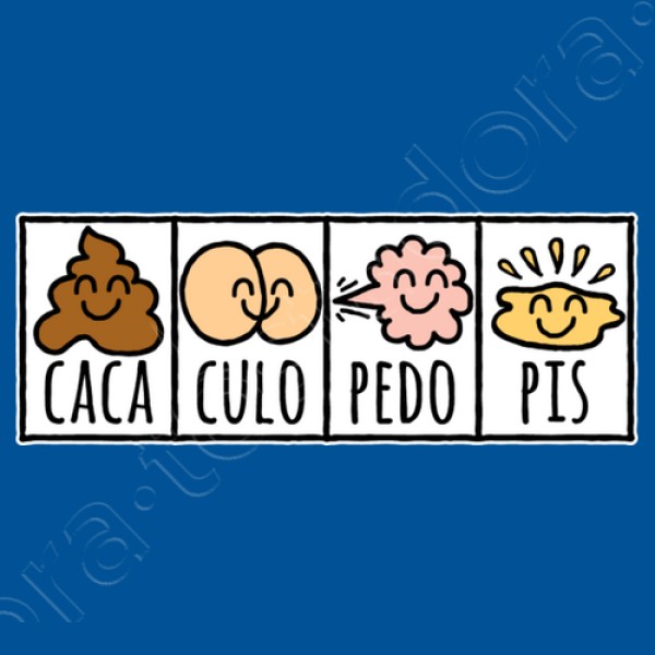Caca Culo Pedo Pis (fondo oscuro)