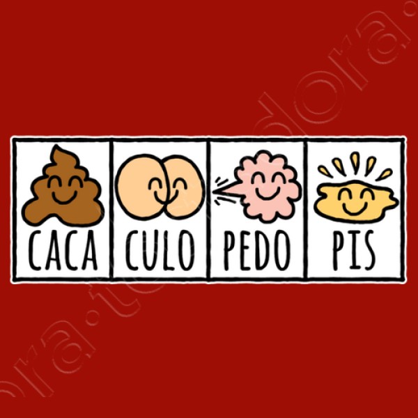 Caca Culo Pedo Pis (fondo oscuro)