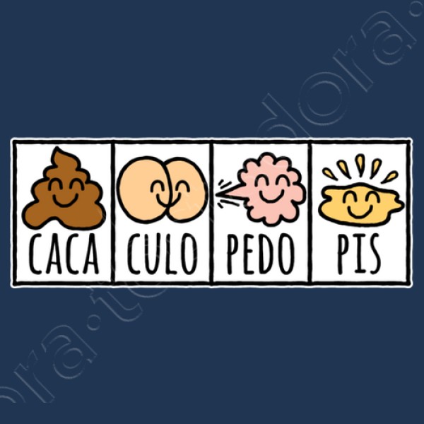 Caca Culo Pedo Pis (fondo oscuro)