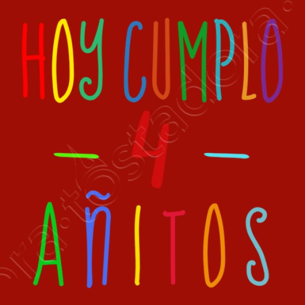 Camiseta 4 cumpleau00f1os niu00f1o o niu00f1a