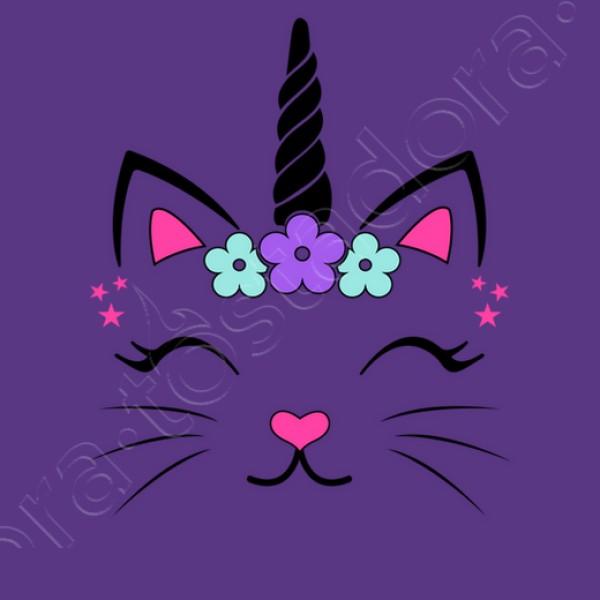 Camiseta Gata Unicornio Fantasu00eda Divertidas Graciosa Infantiles Animales