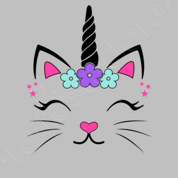 Camiseta Gata Unicornio Fantasu00eda Divertidas Graciosa Infantiles Animales