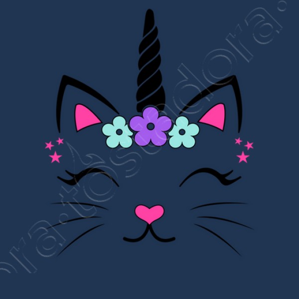 Camiseta Gata Unicornio Fantasu00eda Divertidas Graciosa Infantiles Animales