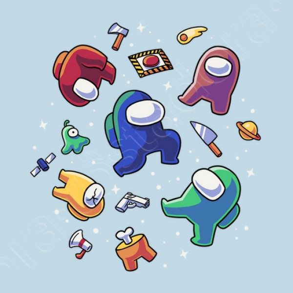 Impostors in Space - Among Us Crewmates