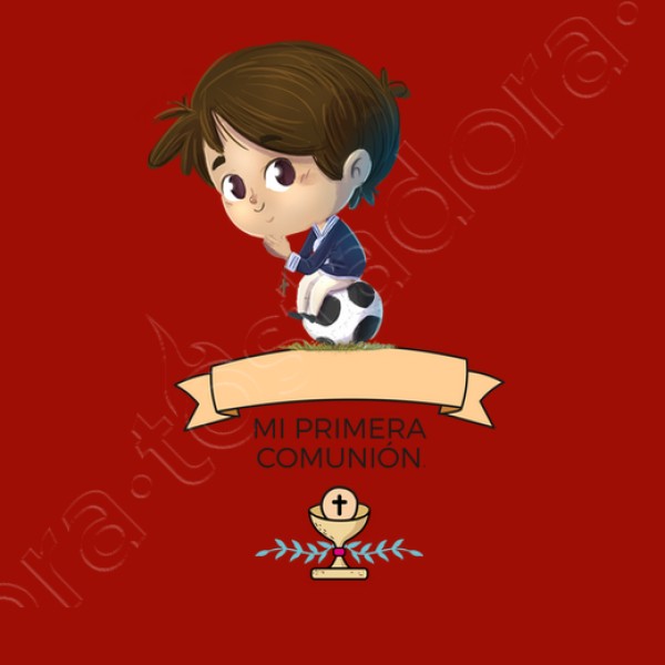 Niu00f1o futbol primera comuniu00f3n - personalu00edzala