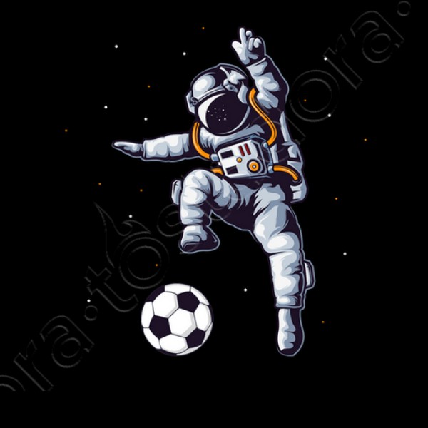 astronauta de fu00fatbol en el ventilador d