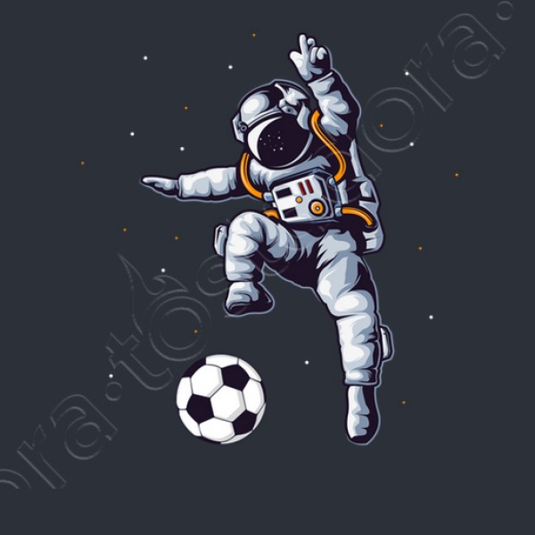 astronauta de fu00fatbol en el ventilador d