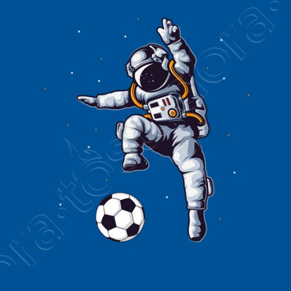 astronauta de fu00fatbol en el ventilador d