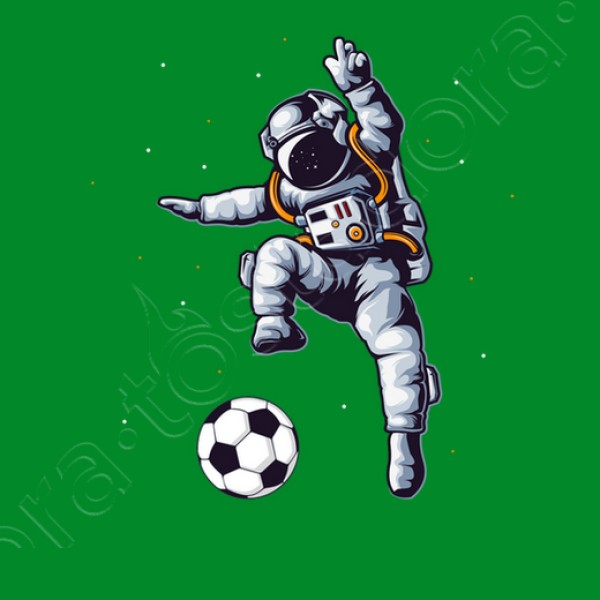 astronauta de fu00fatbol en el ventilador d