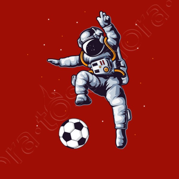 astronauta de fu00fatbol en el ventilador d