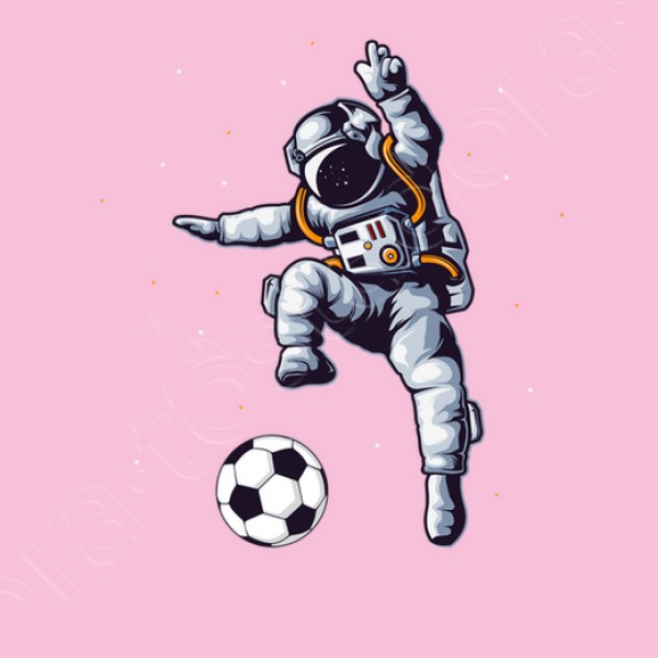 astronauta de fu00fatbol en el ventilador d
