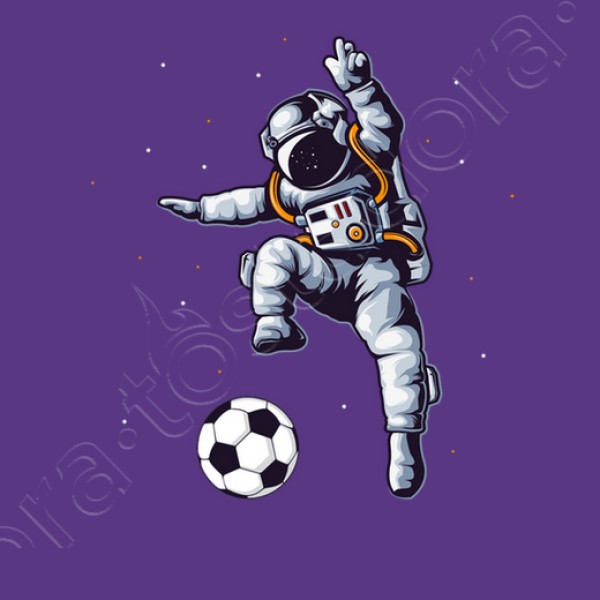 astronauta de fu00fatbol en el ventilador d