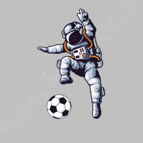 astronauta de fu00fatbol en el ventilador d