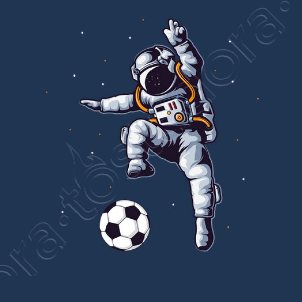 astronauta de fu00fatbol en el ventilador d