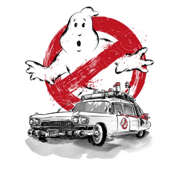 Ecto-1 sumi-e