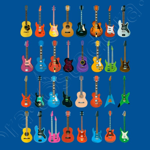 Colecciu00f3n De Guitarras Guitarrista Mu00fasica Rock Heavy Metal