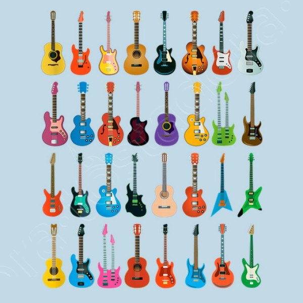 Colecciu00f3n De Guitarras Guitarrista Mu00fasica Rock Heavy Metal
