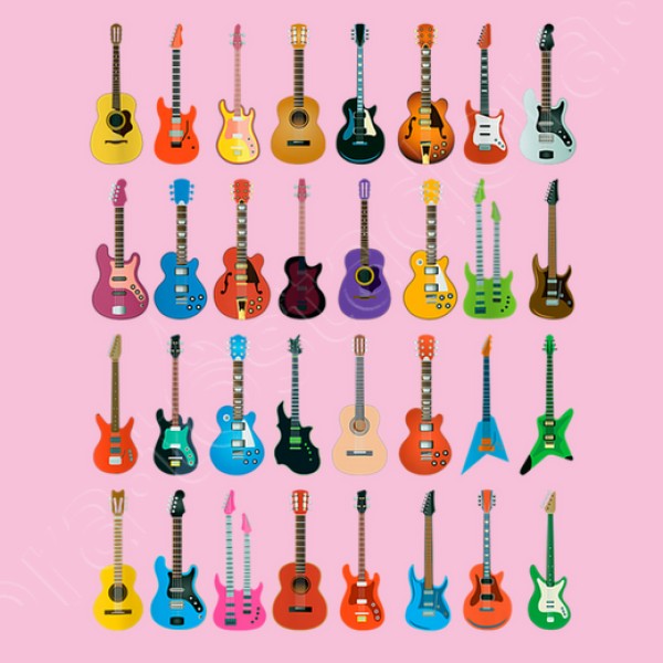 Colecciu00f3n De Guitarras Guitarrista Mu00fasica Rock Heavy Metal