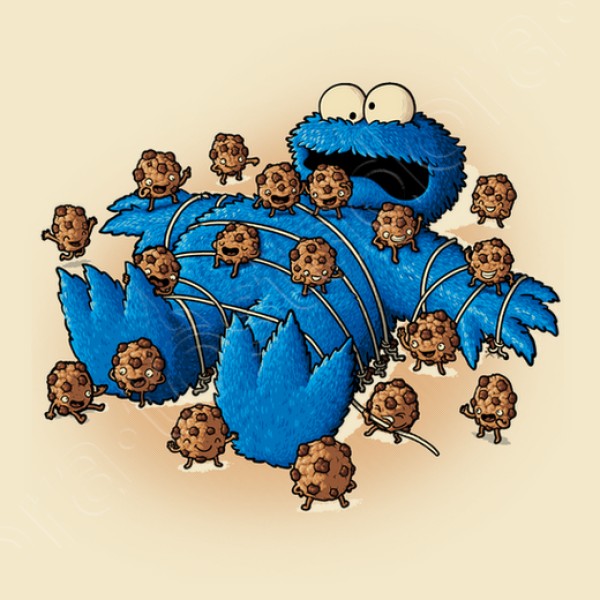 Camiseta divertida Gulliver monster