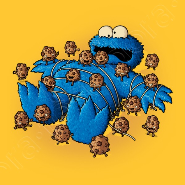 Camiseta divertida Gulliver monster