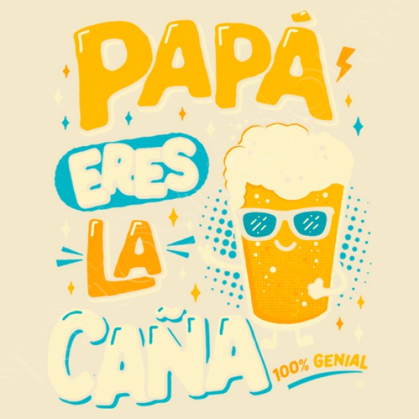 Papu00e1 eres la cau00f1a regalo original dia padre