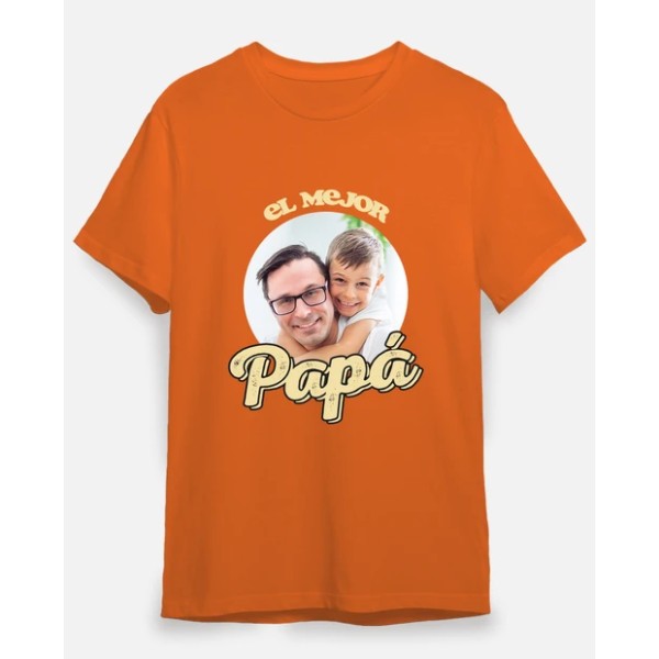 camiseta el mejor papu00e1 foto personalizable regalos du00eda del padre personalizados