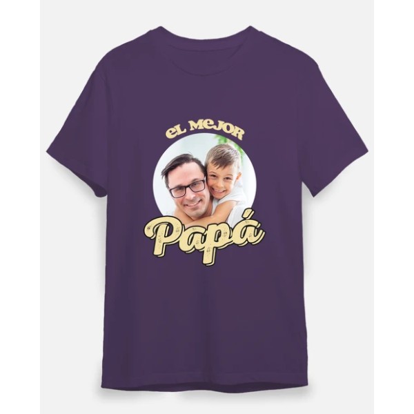 camiseta el mejor papu00e1 foto personalizable regalos du00eda del padre personalizados