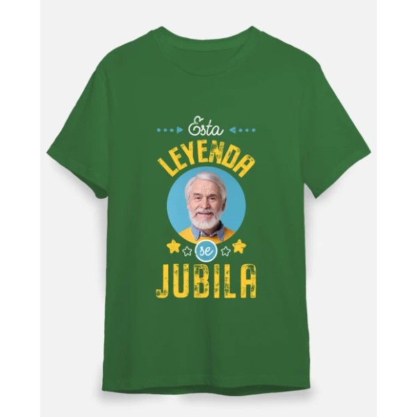 camiseta esta leyenda se jubila foto personalizable