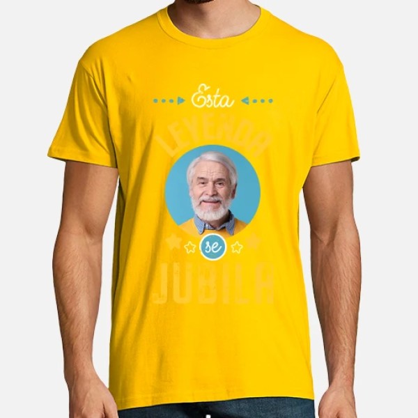 camiseta esta leyenda se jubila foto personalizable