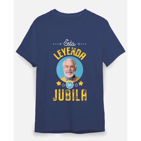 camiseta esta leyenda se jubila foto personalizable