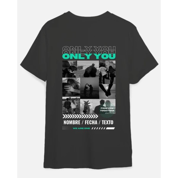 camiseta only you foto personalizable