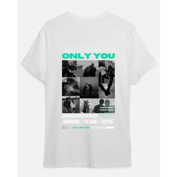 camiseta only you foto personalizable