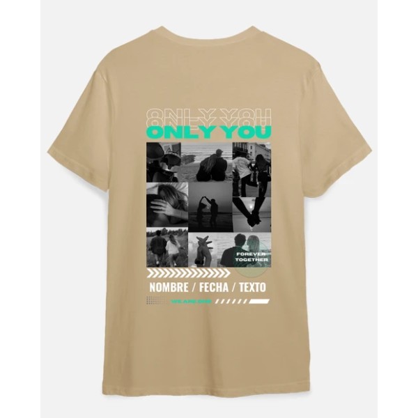 camiseta only you foto personalizable