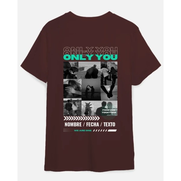 camiseta only you foto personalizable