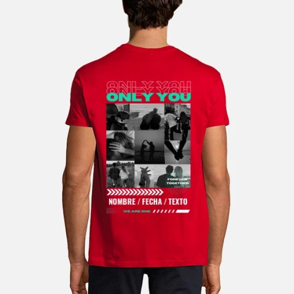 camiseta only you foto personalizable