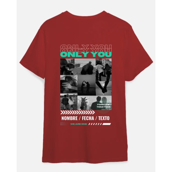 camiseta only you foto personalizable