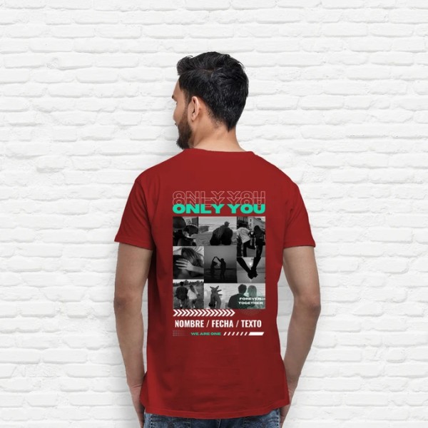 camiseta only you foto personalizable