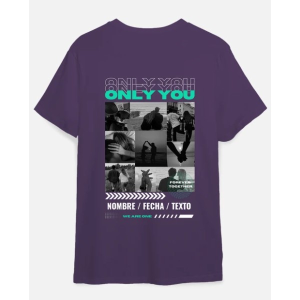 camiseta only you foto personalizable
