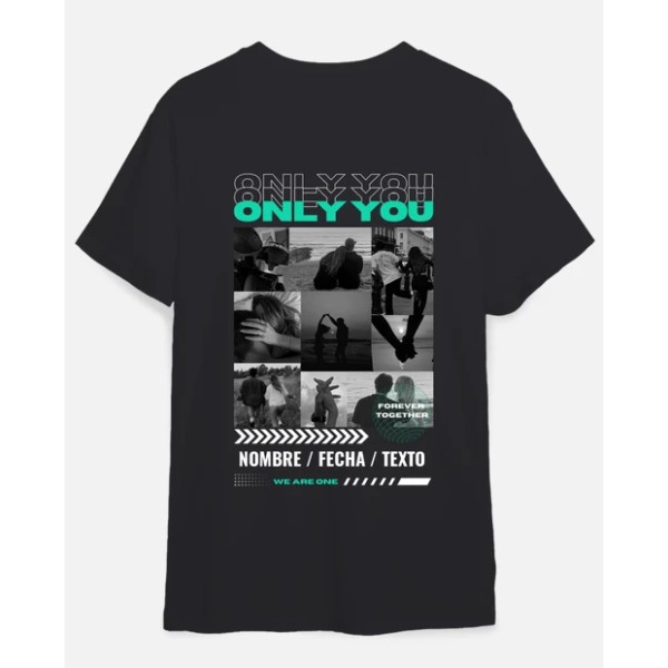 camiseta only you foto personalizable