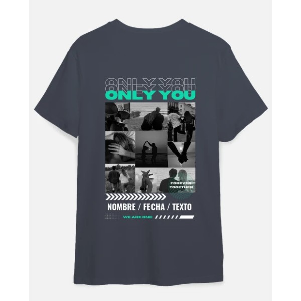 camiseta only you foto personalizable