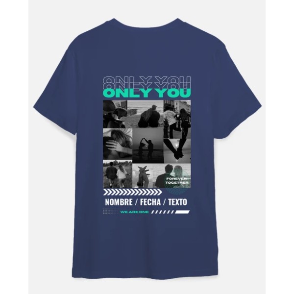 camiseta only you foto personalizable